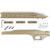 KRUK Aluminum Chassis & Handguard Remington Model 700 Long Action - Coyote