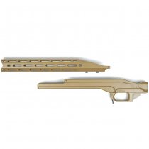 KRUK Aluminum Chassis & Handguard Remington Model 700 Long Action - Coyote