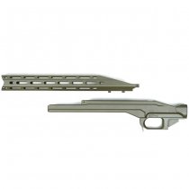KRUK Aluminum Chassis & Handguard Remington Model 700 Long Action - Olive