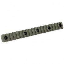 KRUK 19 Slots Picatinny Rail M-LOK - Olive
