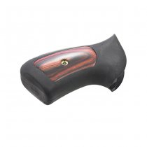 Ruger GP100 Rubber & Rosewood Inserts Compact Grip