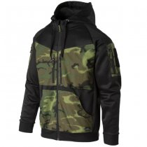 Helikon-Tex Rogue Tactical Hoodie FullZip - Black / ERDL - 3XL