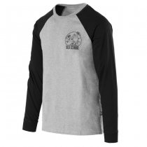 Helikon-Tex T-Shirt Long Sleeve Old School - Mid Grey Melange - L