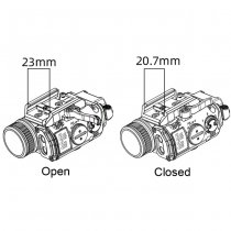 RovyVon GL4 Pro Rail Mounted Light & Laser V2 - Tan