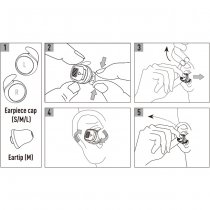 Earmor M20T PRO Electronic Bluetooth Earplug - Coyote