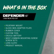 Vortex Optics Defender-ST 3 MOA Micro Red Dot - Tan