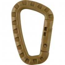 Pitchfork Plastic Carabiner - Coyote