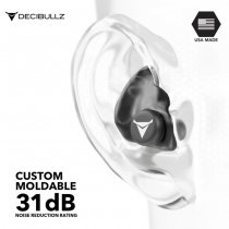 Decibullz Custom Molded Earplugs - Black