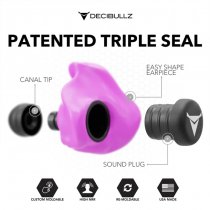Decibullz Custom Molded Earplugs - Pink