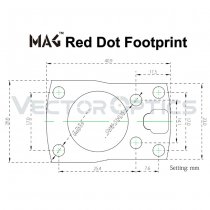 Vector Optics MAG Red Dot Lower 1/3 Co-Witness Cantilever Polymer Mount