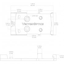 Vector Optics MOS to MAG RMS Footprint Red Dot Adapter