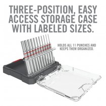 Real Avid Accu-Punch 11-Piece Standard Pin Punch Set