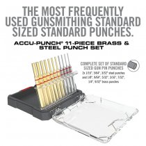Real Avid Accu-Punch 11-Piece Standard Brass & Steel Pin Punch Set