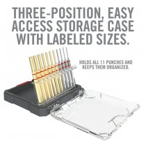 Real Avid Accu-Punch 11-Piece Standard Brass & Steel Pin Punch Set