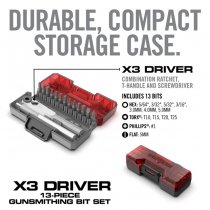 Real Avid X3 Driver 13-Piece Gunsmithing Bit Set