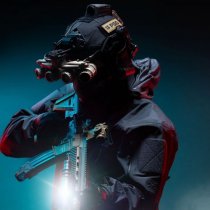 PGD ARCH/MICH Helmet Cover - Black - XL