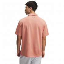 Under Armour Tech Polo - Canyon Pink / Pitch Grey - M