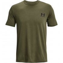 Under Armour Sportstyle Left Chest Short Sleeve Shirt - Marine OD Green - XL