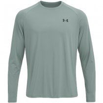 Under Armour Mens Tech 2.0 Long Sleeve - Silica Green / Black - S