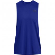 Under Armour Mens Sportstyle Left Chest Cut-Off Tank - Royal - S