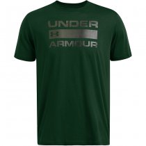 Under Armour Mens Team Issue Wordmark Short Sleeve - Forest Green / Baroque Green - S