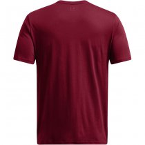 Under Armour Mens Team Issue Wordmark Short Sleeve - Cardinal / Dark Maroon - S