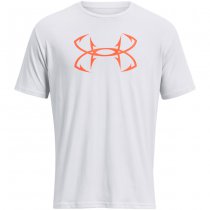 Under Armour Fish Hook Logo T-Shirt - Halo Grey / Fire - M