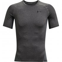 Under Armour Mens HeatGear Compression Short Sleeve - Carbon Heather - S