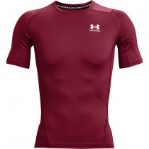Under Armour Mens HeatGear Compression Short Sleeve - Cardinal - M