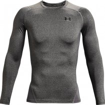 Under Armour Mens HeatGear Compression Long Sleeve - Carbon Heather - 3XL