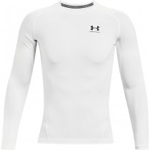 Under Armour Mens HeatGear Compression Long Sleeve - White - M