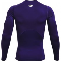 Under Armour Mens HeatGear Compression Long Sleeve - Purple - L