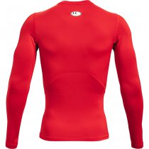 Under Armour Mens HeatGear Compression Long Sleeve - Red - XL