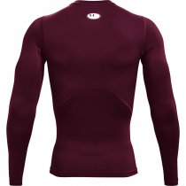 Under Armour Mens HeatGear Compression Long Sleeve - Maroon - M