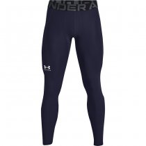 Under Armour Mens HeatGear Compression Leggings - Navy Blue - XL