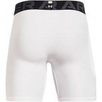 Under Armour Mens HeatGear Compression Shorts - White - M