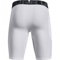Under Armour Mens HeatGear Pocket Long Shorts - White - M