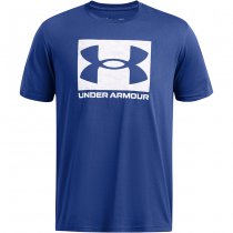 Under Armour Mens ABC Camo Boxed Logo Short Sleeve - Blue - 2XL