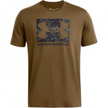 Under Armour Mens ABC Camo Boxed Logo Short Sleeve - Coyote - S