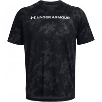 Under Armour Mens Tech ABC Camo Short Sleeve - Black - 2XL