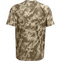 Under Armour Mens Tech ABC Camo Short Sleeve - Khaki Base - 3XL
