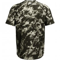 Under Armour Mens Tech ABC Camo Short Sleeve - Marine OD Green / White - 3XL
