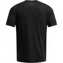 Under Armour Mens Stacked Logo Fill T-Shirt - Black / Camel - M