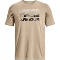 Under Armour Mens Stacked Logo Fill T-Shirt - City Khaki - L