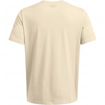 Under Armour Mens Stacked Logo Fill T-Shirt - Khaki Base / Timberwolf Taupe - M