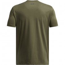 Under Armour Mens Stacked Logo Fill T-Shirt - Marine OD Green / Baroque Green - 3XL