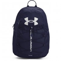Under Armour Hustle Sport Backpack - Navy Blue / Navy Blue / Metallic Silver