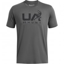 Under Armour Mens Antler Hunt Logo T-Shirt - Grey - 2XL