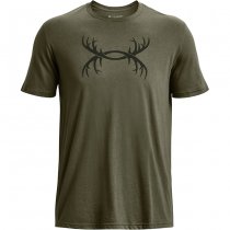 Under Armour Mens Antler Logo T-Shirt - Marine OD Green - XL