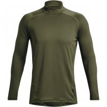 Under Armour Mens ColdGear Fitted Mock - Marine OD Green - 2XL